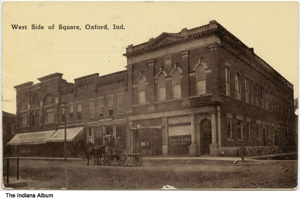 Alliance Bank's Building on the Square (formerly State Bank of Oxford) - Circa 1911